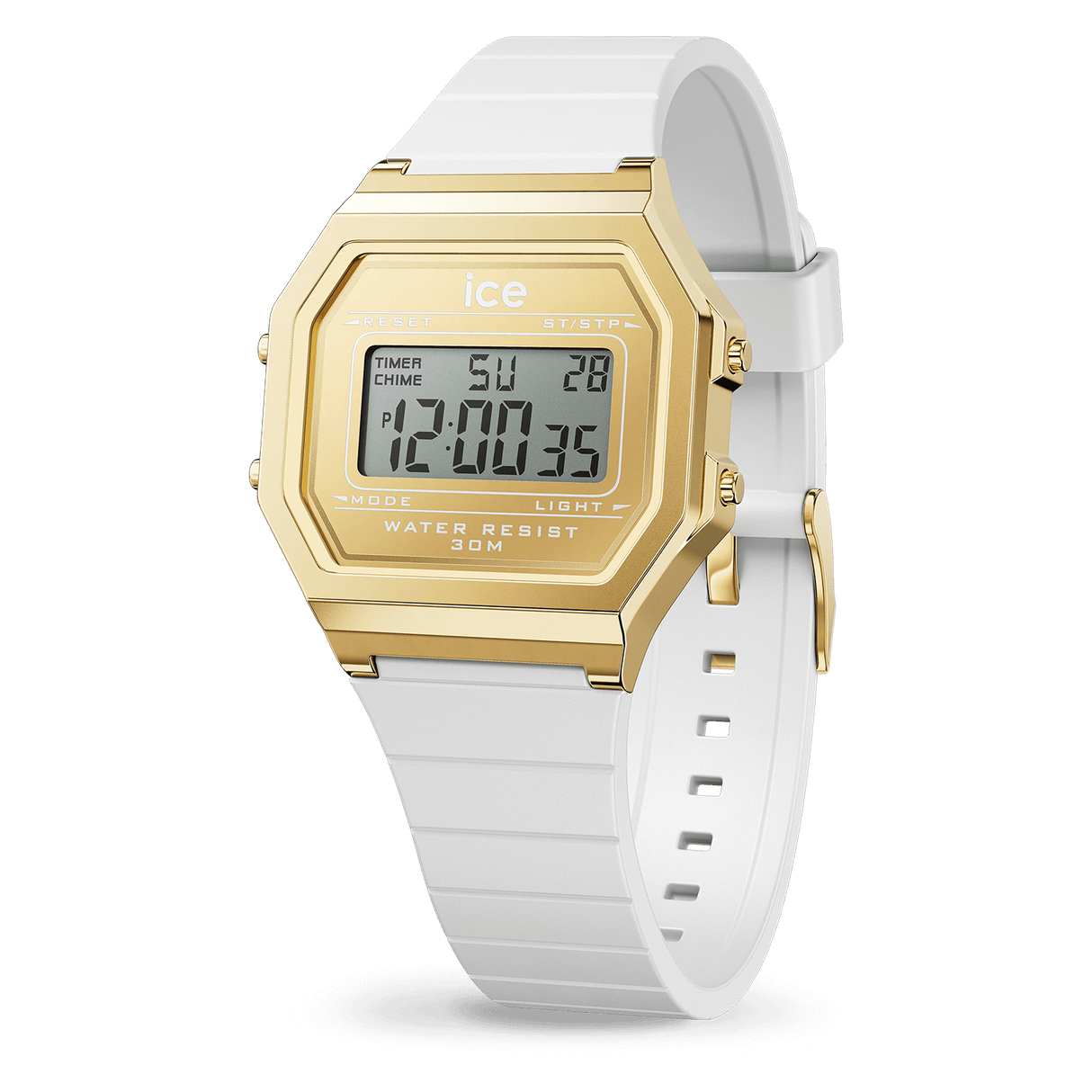 Relógio de pulso ICE Watch digit retro - White gold - Small