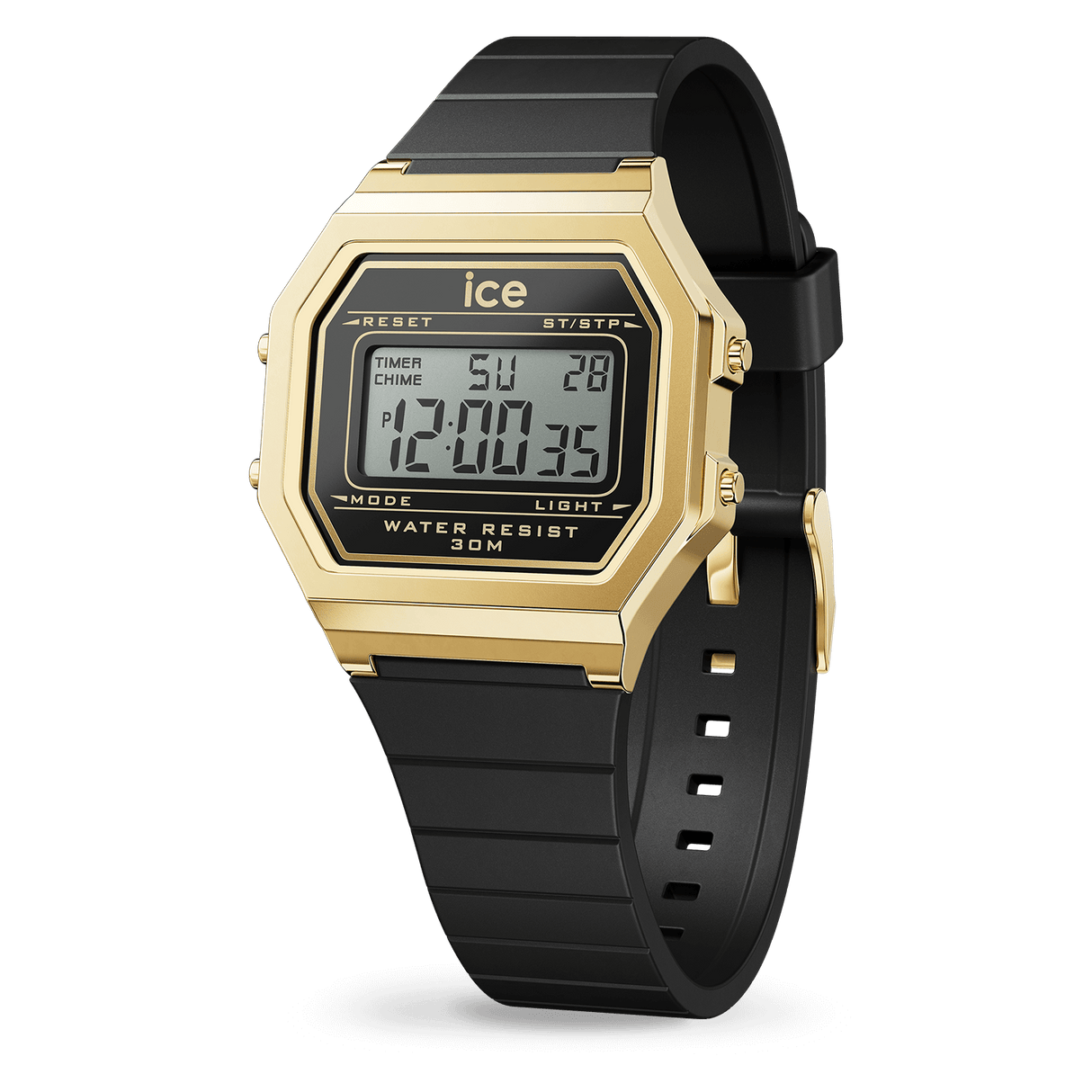 Relógio de pulso ICE Watch digit retro - Black gold - Small