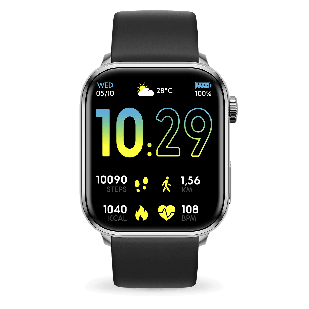 Relógio de pulso ICE Watch smart 2.0 - Silver - Black - 1.96 AMOLED