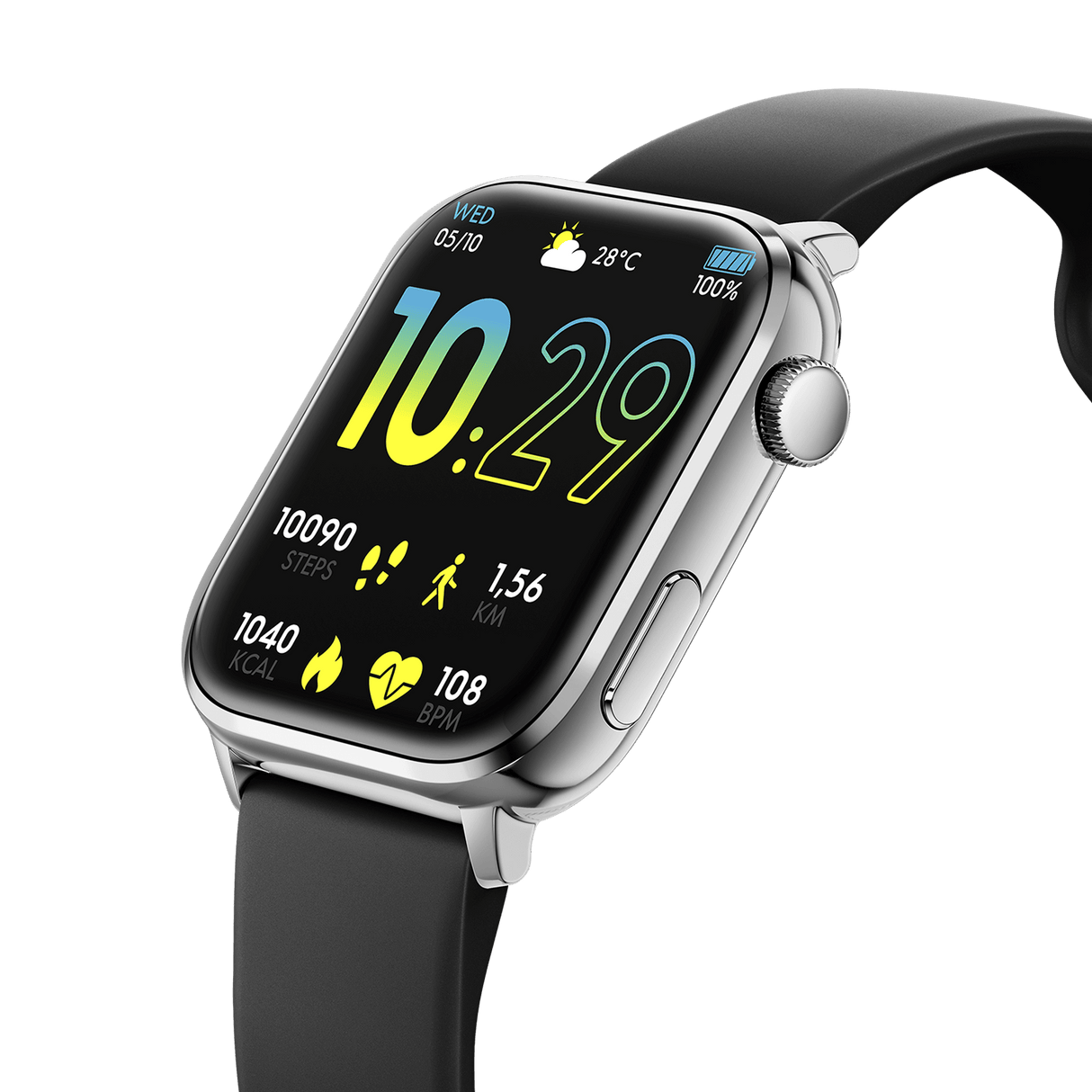 Relógio de pulso ICE Watch smart 2.0 - Silver - Black - 1.96 AMOLED