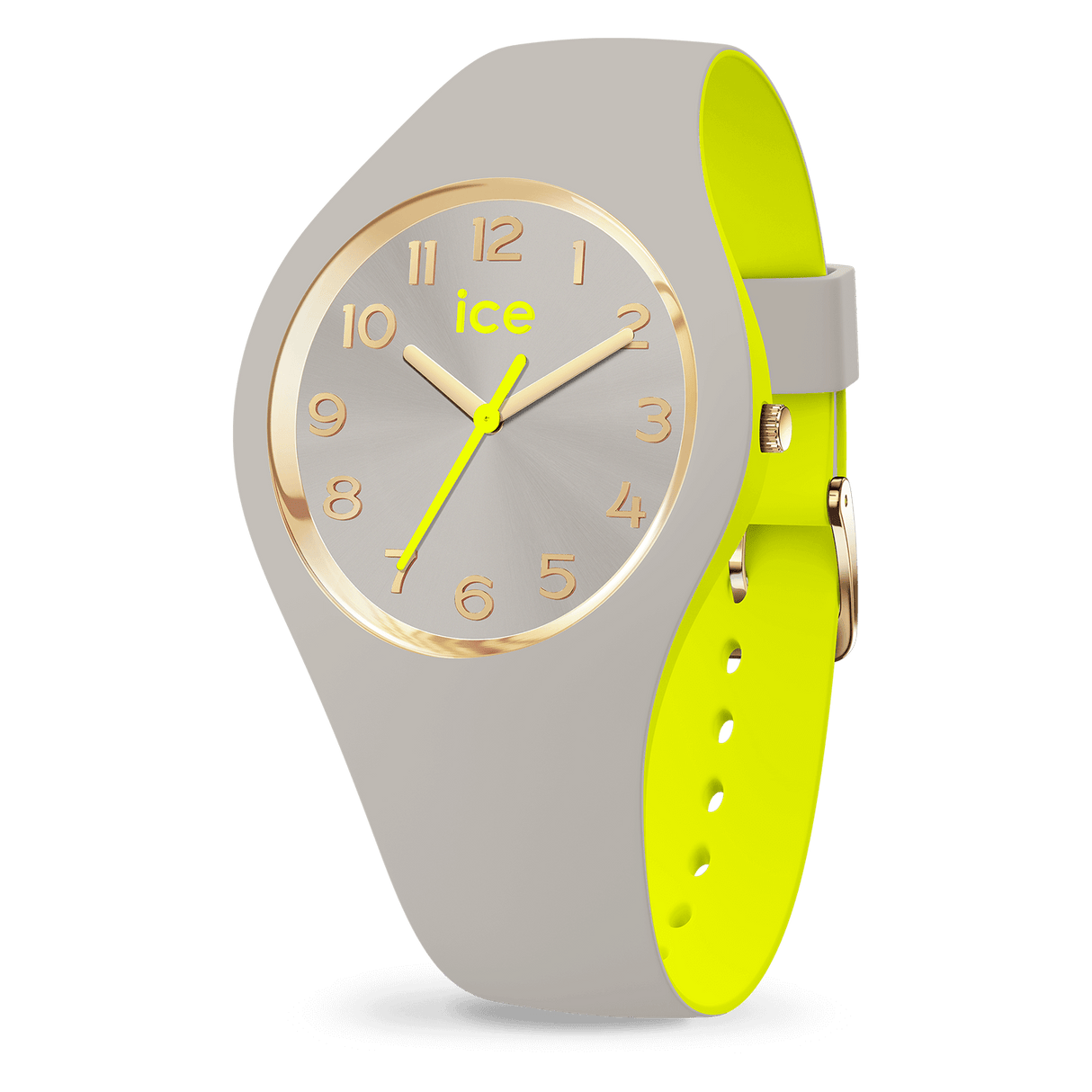 Relógio de pulso ICE Watch duo chic - Grey lime - S34 - 3H