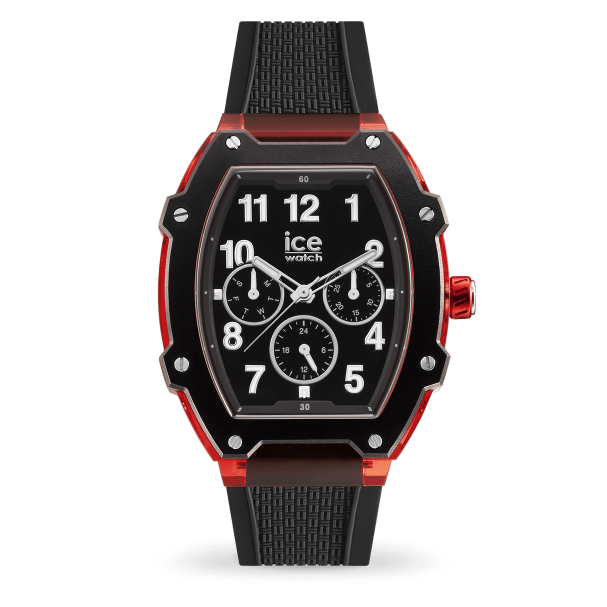 Relógio de pulso ICE Watch boliday - Black red - Plastic - Medium - MT