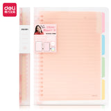 Caderno de folhas soltas Deli QHA560 (rosa)