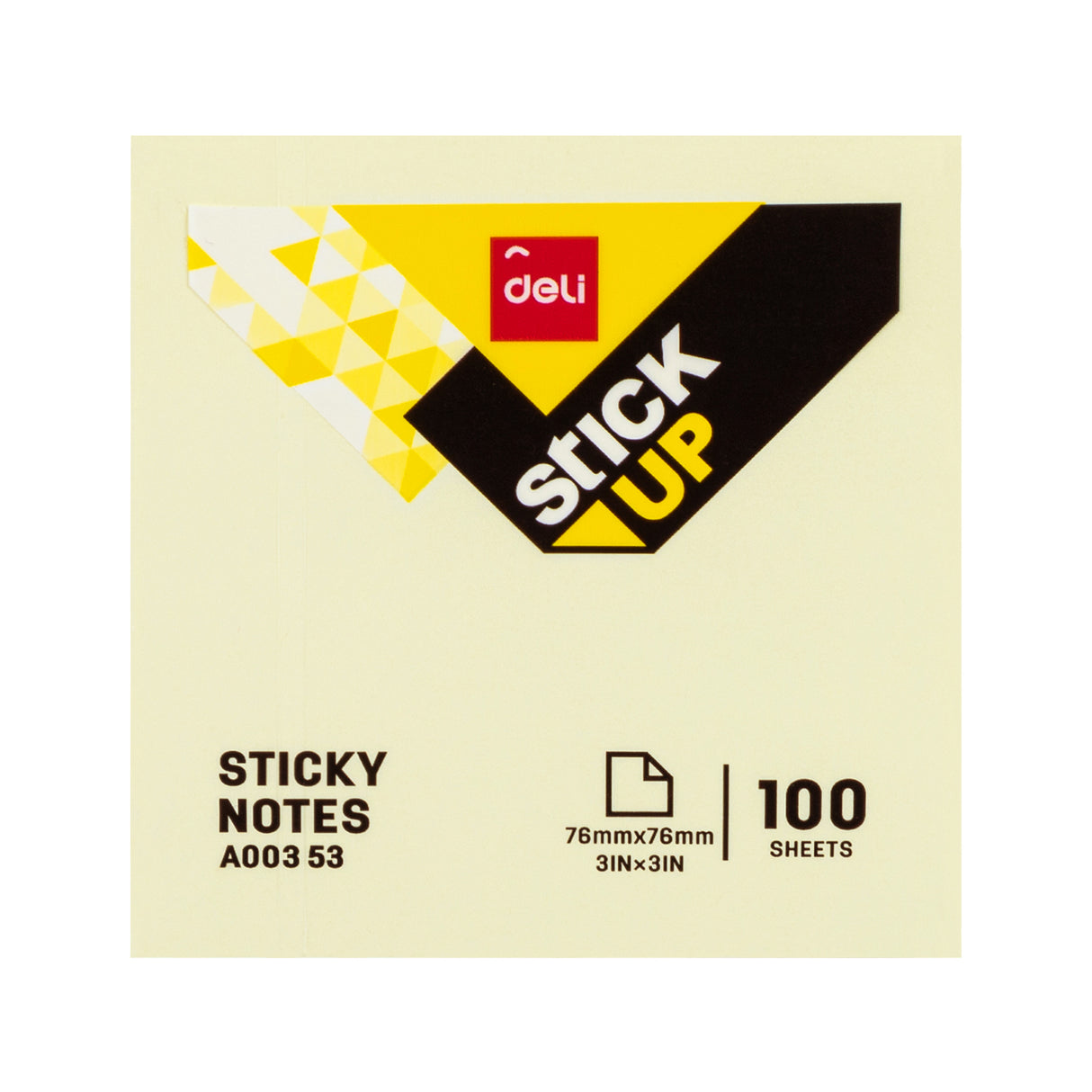 Sticky/Bloco de notas Deli EA00353 Nota-3*3 (amarelo)  12pic/caixa