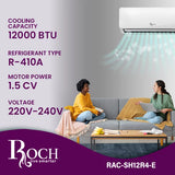 ROCH Ar Condicionado Split 12000 BTU R410A