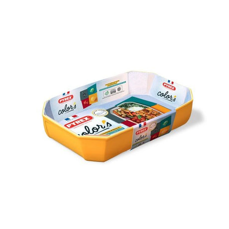 PYREX TRAVESSA PARA FORNO 33x22 AMARELA - 295B008/7145