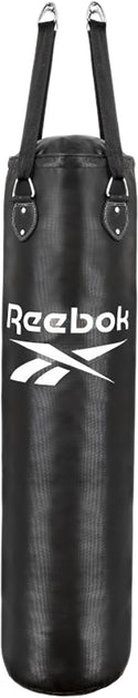 SACO DE PERFURAÇÃO / PANCADAS DE PU REEBOK BOXE 4FT 120 CM 20 KG - PRETO/BRANCO