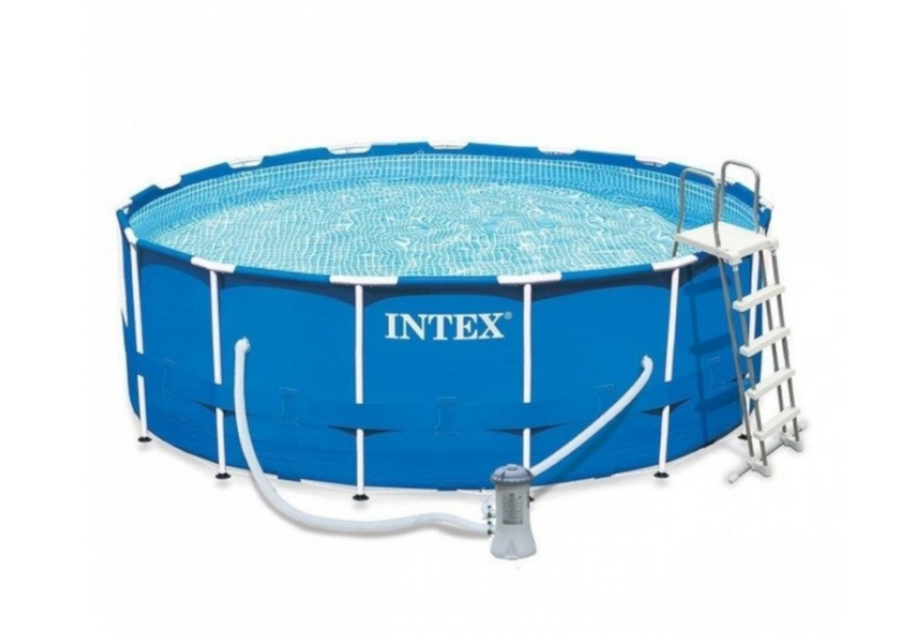 Estrutura Prisma Acima do Solo Piscina Redonda 457x122cm Intex 28242