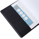 Agenda de couro Deli 7902 (preto) - 80 folhas - 32K