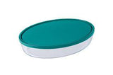 PYREX TIGELA OVAL COM TAMPA 35x24 AZUL - 346P002/7345