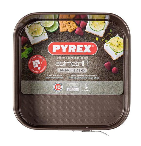 PYREX FORMA MÁGICA QUADRADA PARA BOLO 20CM - AS24BS0/7144