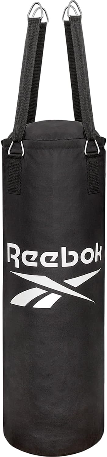 CONJUNTO DE SACO DE PANCADAS E LUVAS DE BOXE REEBOK 3FT - PRETO