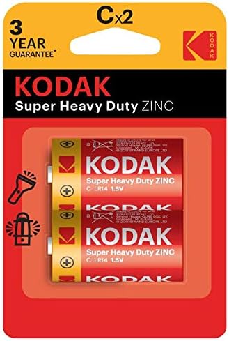 Kodak ZINC extra heavy duty C battery (2 pack)