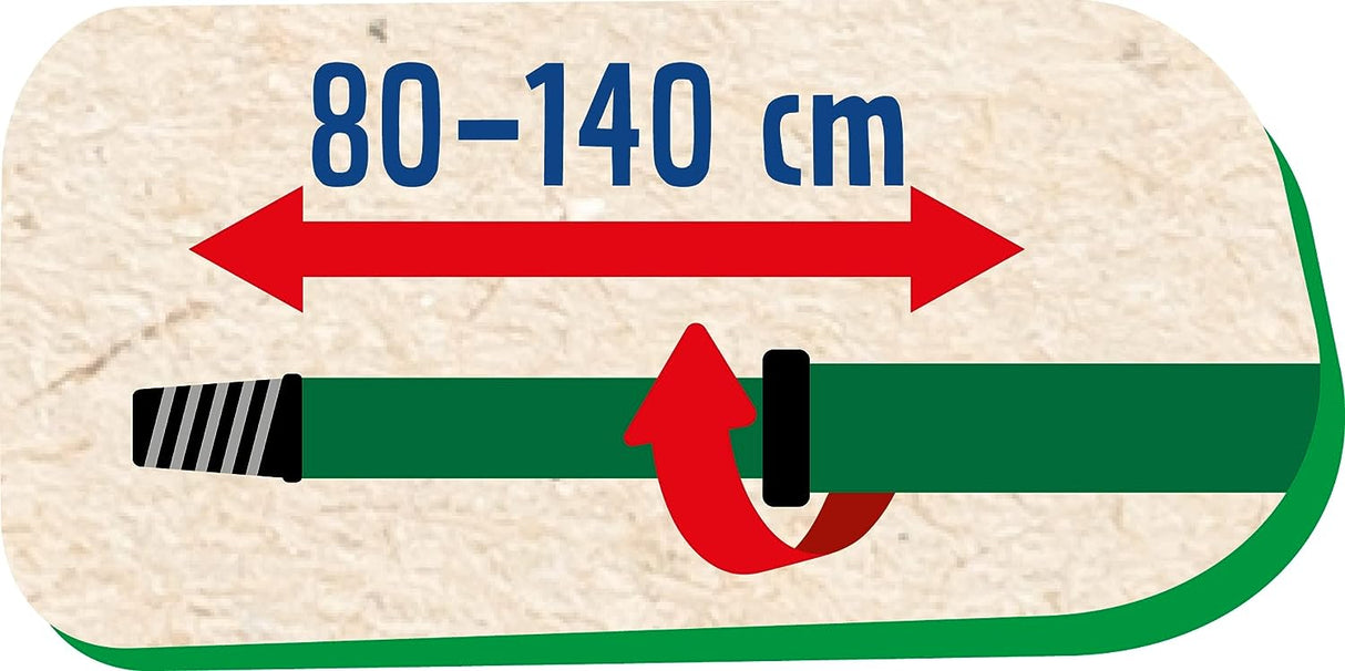 Vassoura externa Spontex feita de materiais 100% reciclados com cabo telescópico, 2 tipos diferentes de cerdas