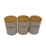 Caixa de pão  - conjunto de 4 Pcs 3 caixa de pão, 1 lata de chá, 1 lata de café, lata de açúcar & nbsp;