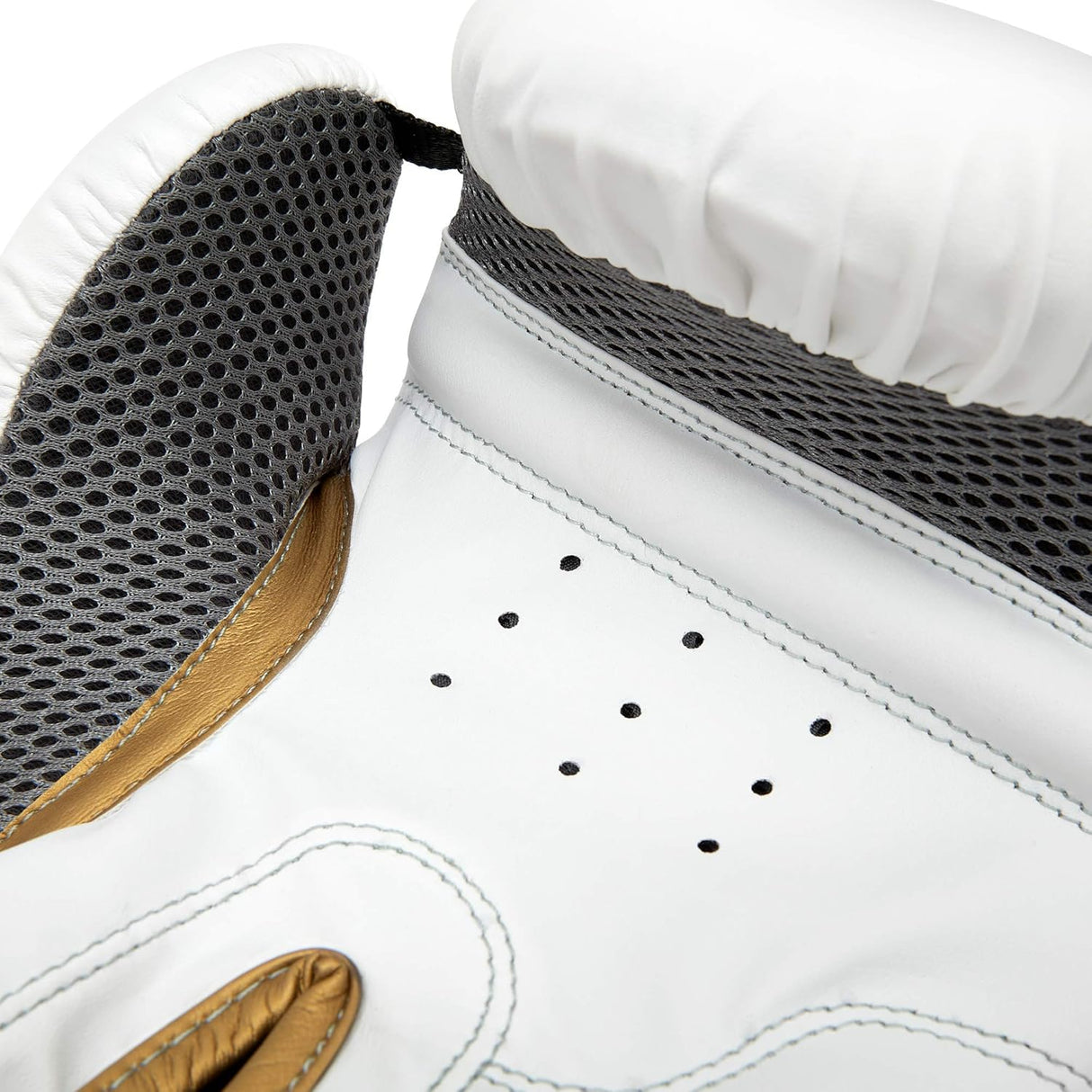 VAREJO LUVAS DE BOXE REEBOK - GOLD/BRANCO - 10OZ