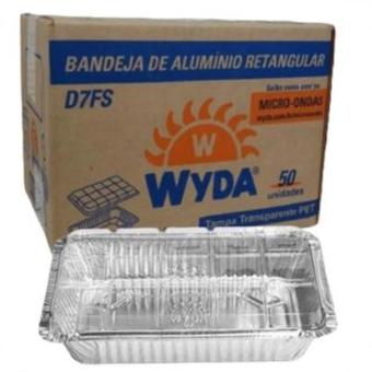 Tigela Take Way Alumínio 750ml Tampa Pet WYDA