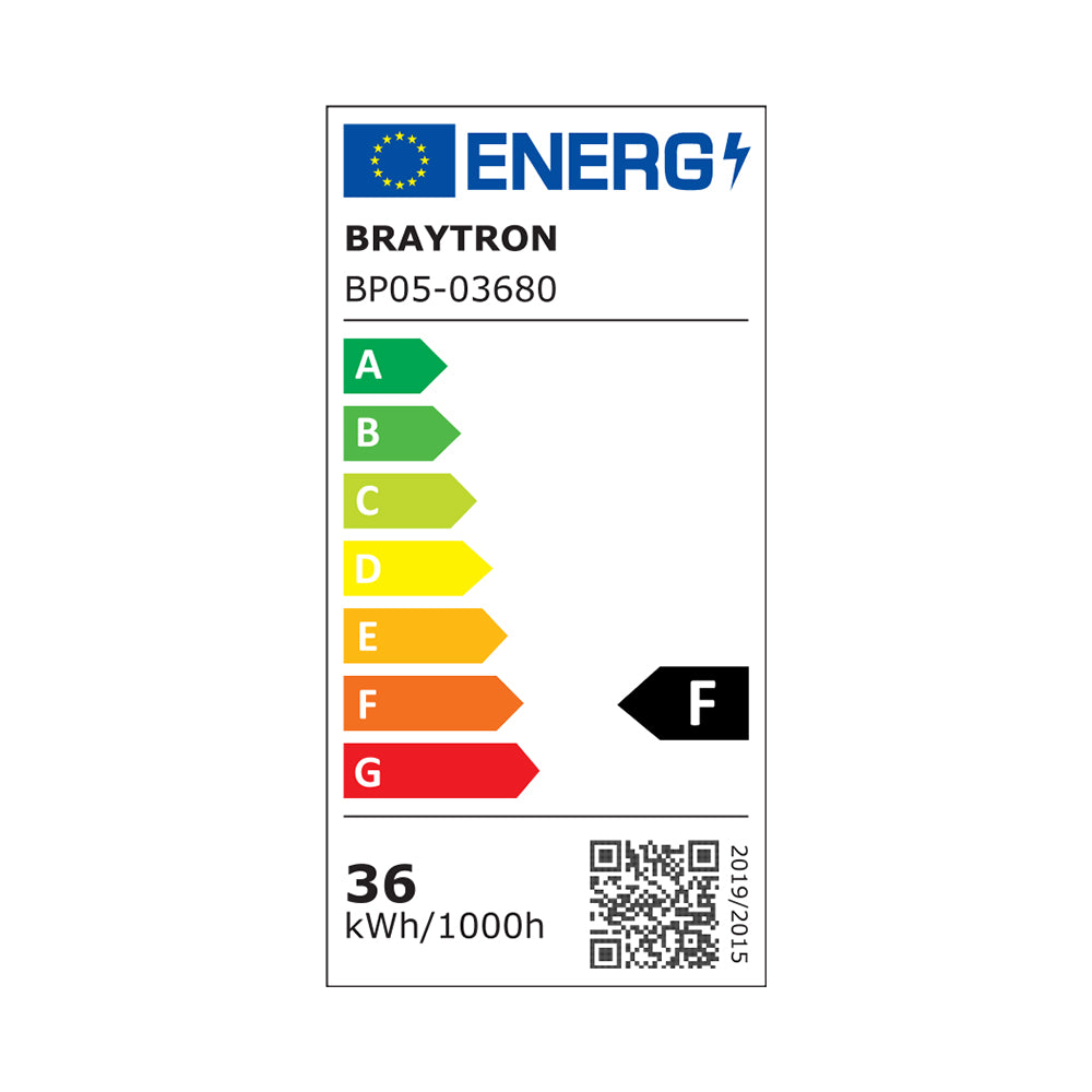 BRAYTRON - SMD - ADR - 36W - RND - ADJ - WHT - 6500K - LED PANEL - CORTE AJUSTÁVEL 6500K