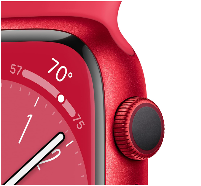 APPLE APPLE WATCH SERIES 8 GPS 41MM (PRODUCT)RED ALUMINIUM CASE MNP73