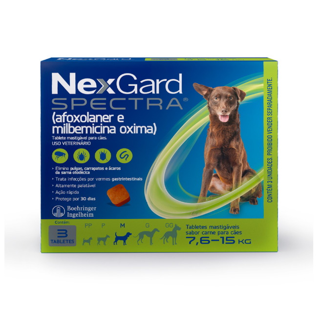 VET NEXGARD SPECTRA CAO M 7,6-15KG 3 COMP MAST