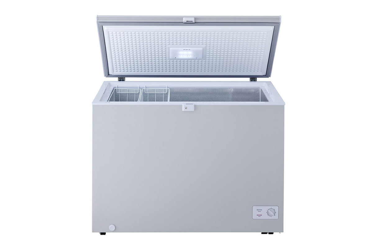 LG ARCA CONGELADORA 280L GCS315SQFG 280L, CONGELADOR DA CAIXA, ILUMINAÇÃO DO DIODO EMISSOR DE LUZ, CONGELAMENTO RÁPIDO, CESTA DE FIO, QUATRO RODAS