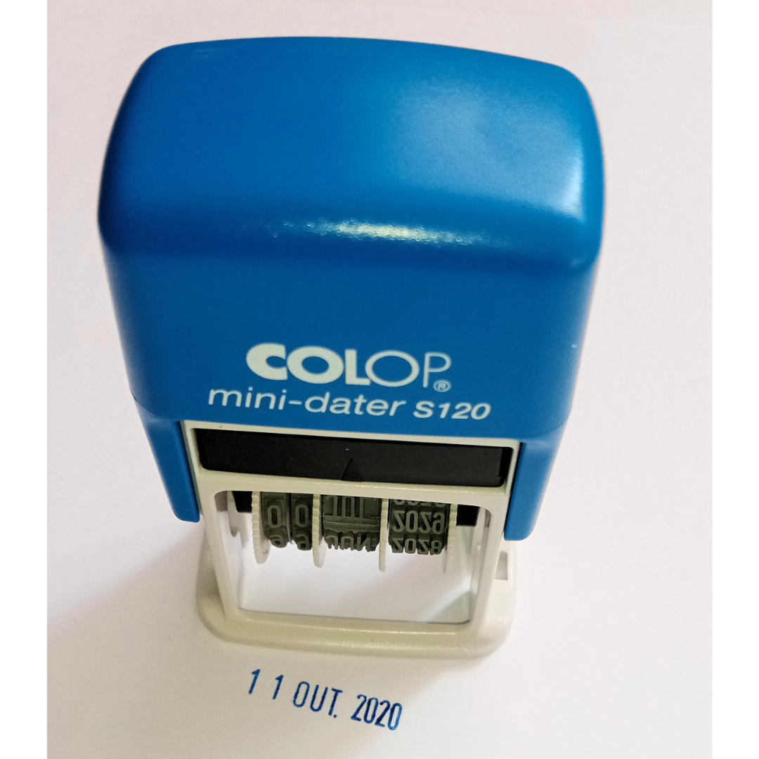 CARIMBO MINI DATADOR DIA - MÊS - ANO COLOP S120