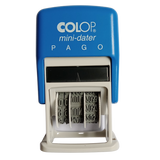 CARIMBO MINI PAGO + DATADOR DIA - MÊS - ANO COLOP S160/L1 D25