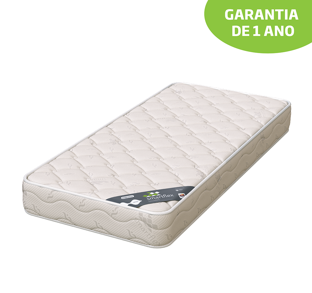 COLCHÃO BEBE ESPUMA SMARTFLEX WHITE - 60X120