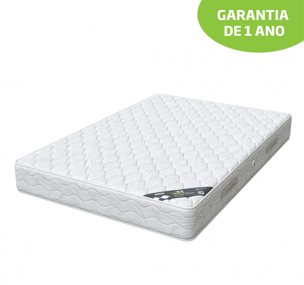 COLCHÃO SOLTEIRO DE ESPUMA SMARTFLEX WHITE 90X190 CM