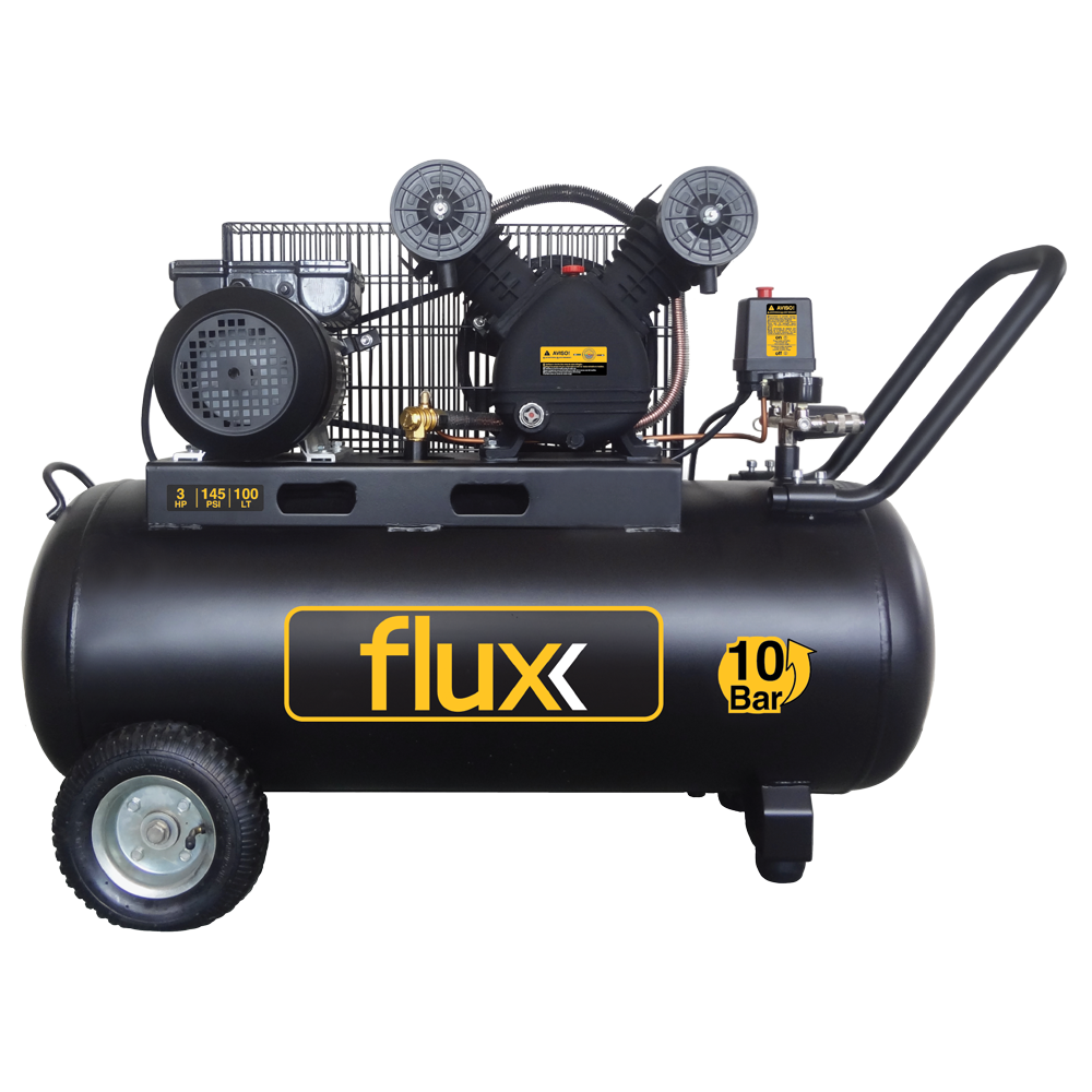 COMPRESSOR AR 100Lts 3,0 HP FLUX