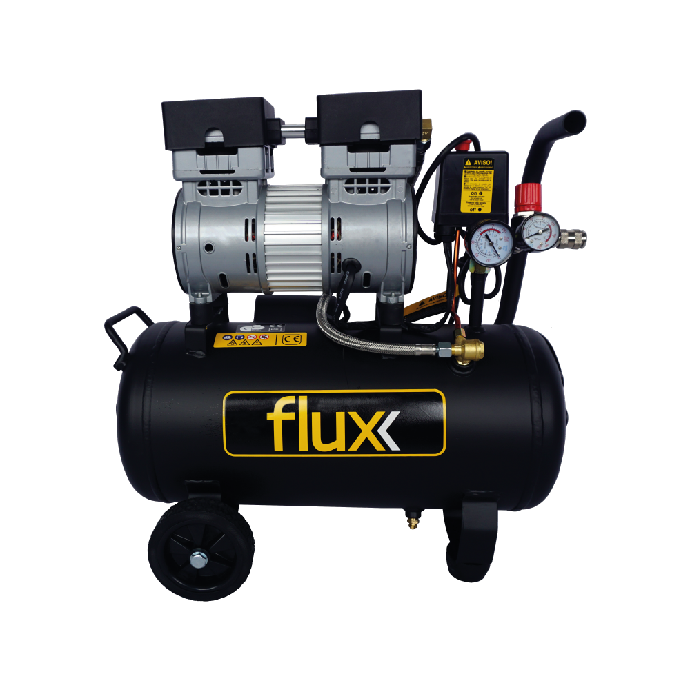 COMPRESSOR AR SILENCIOSO 24LTS 1,0HP FLUX