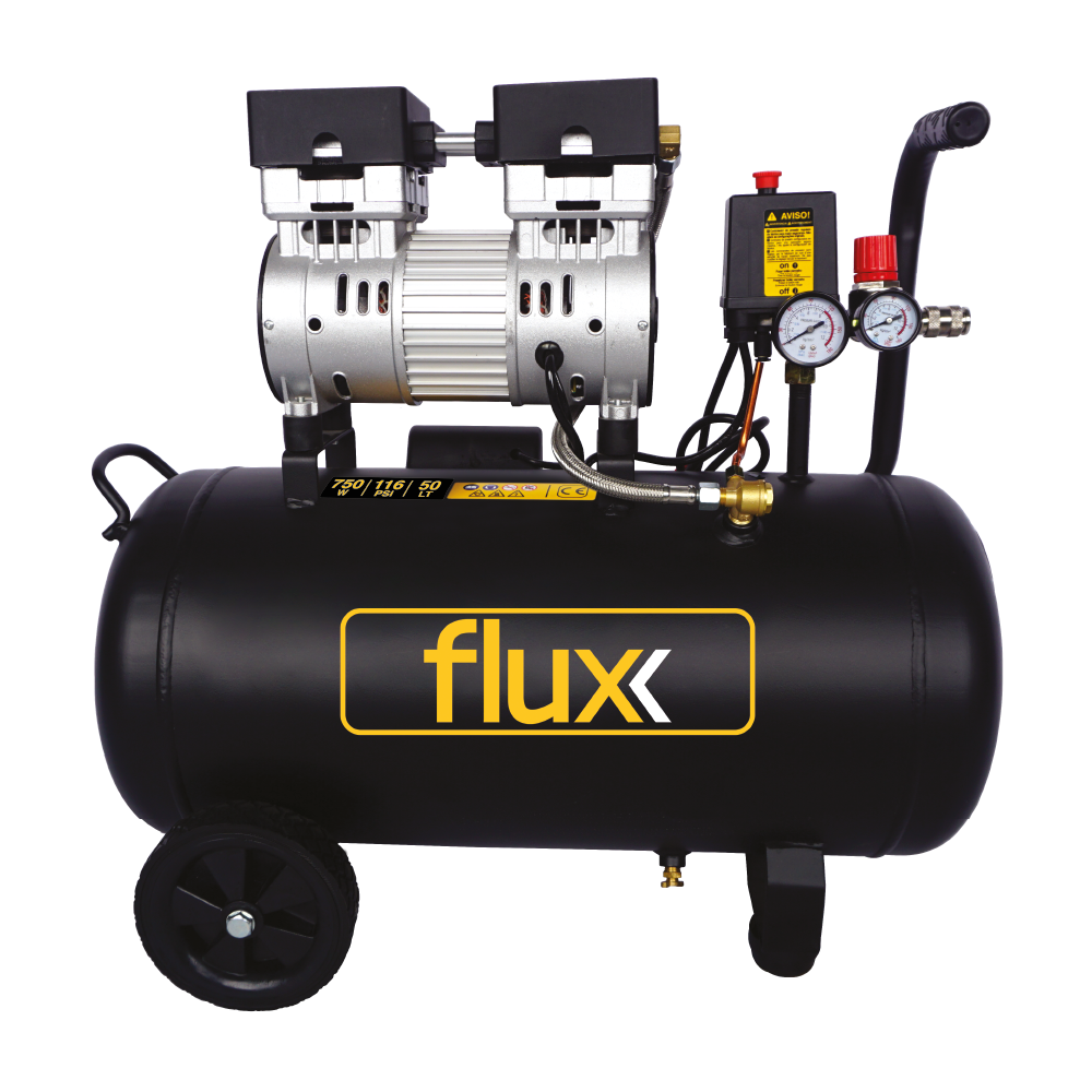 COMPRESSOR AR SILENCIOSO 50LTS 1,0HP FLUX