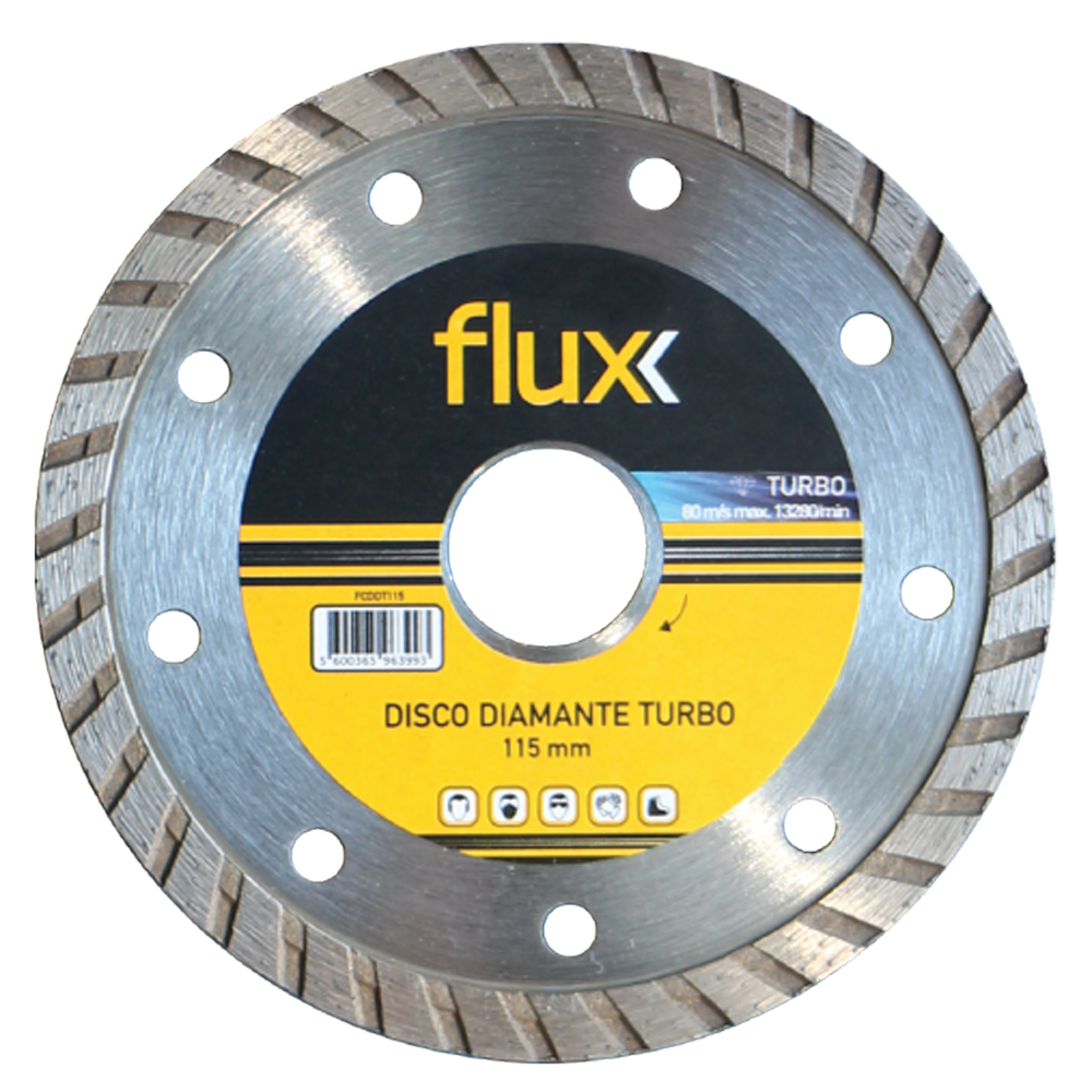 DISCO DIAMANTE TURBO 115MM FLUX