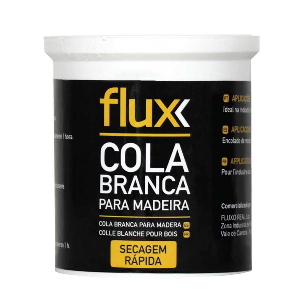 COLA MADEIRA BRANCA 1000GR FLUX