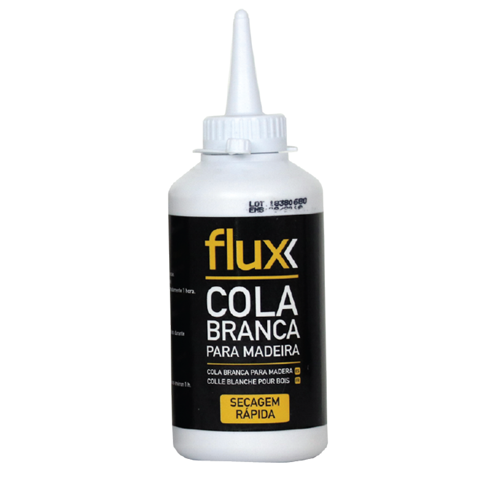 COLA MADEIRA BRANCA 250GR FLUX