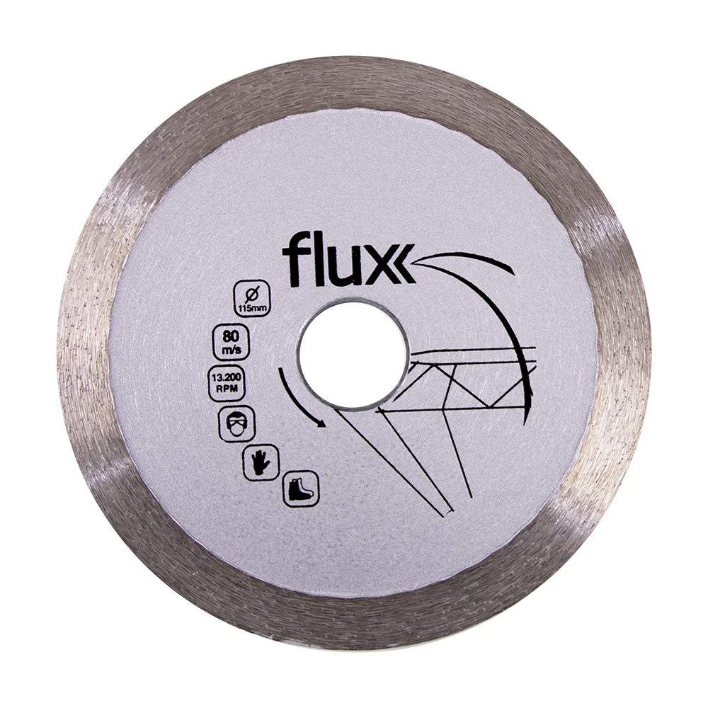 DISCO DIAMANTE LISO CONTINUO 115 MM FLUX