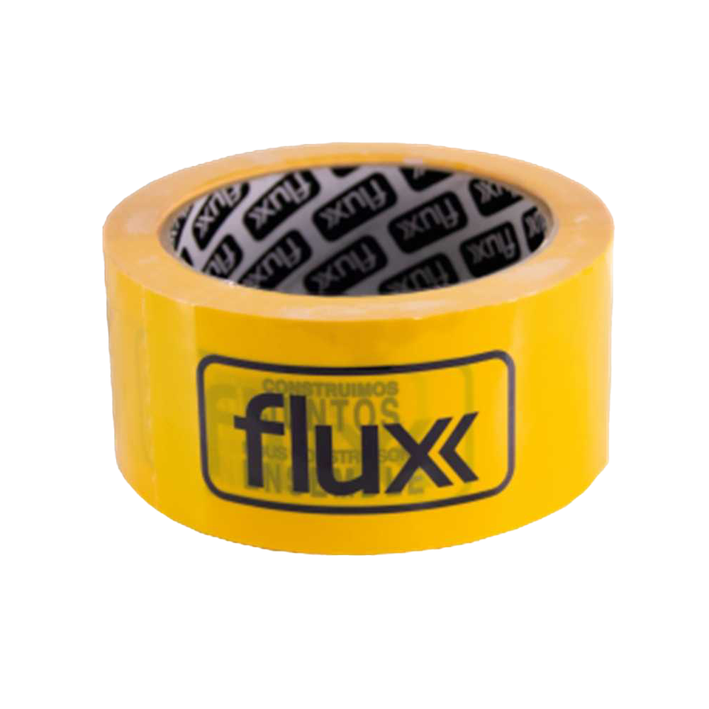 FITA ADESIVA AMARELA 48MM 66M FLUX