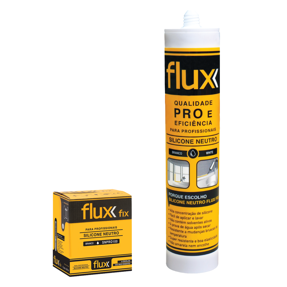 SILICONE NEUTRO CINZA FLUX FIX 280ML