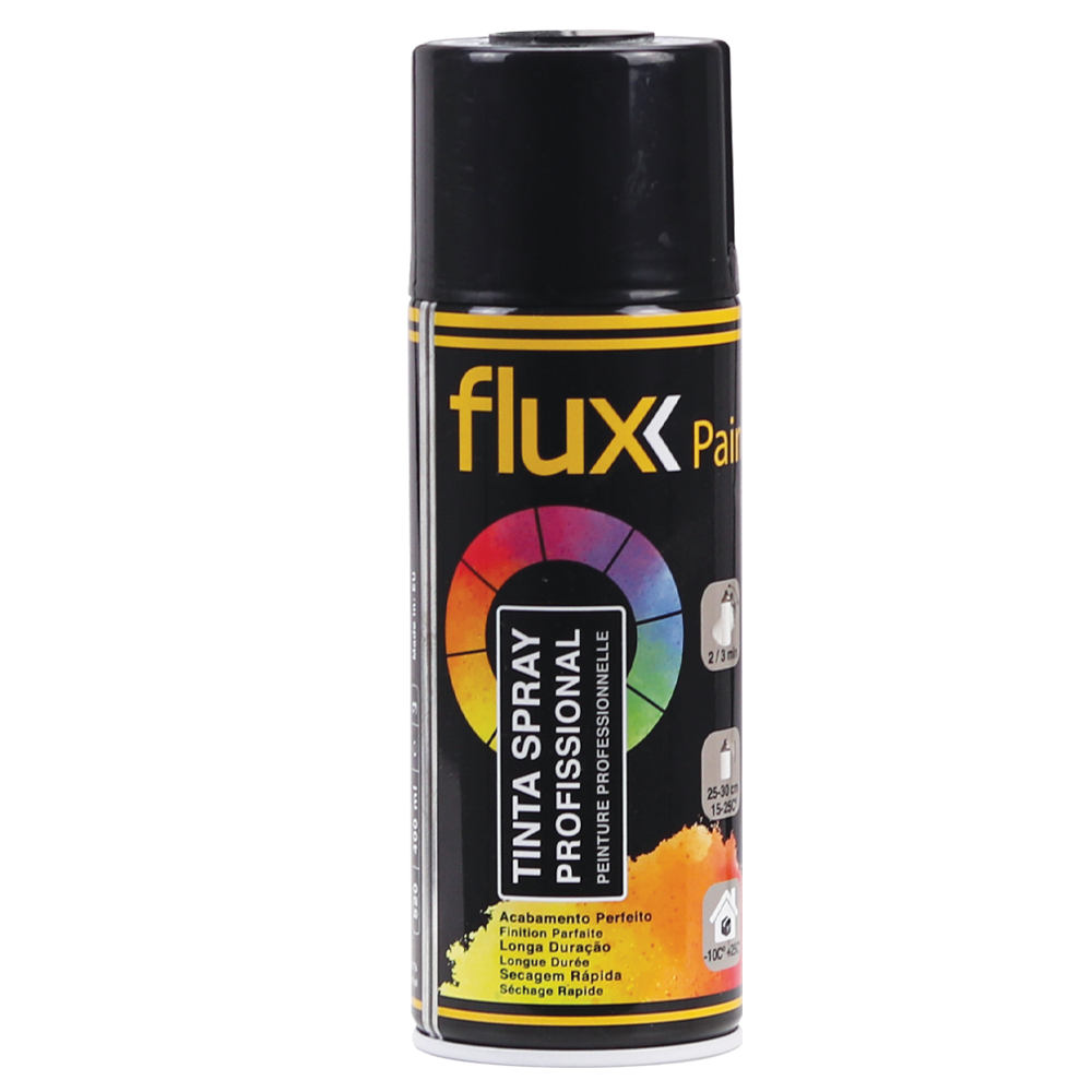 TINTA SPRAY ALTA TEMPERATURA ALUMINIO 400ML FLUX