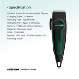 MÁQUINA DE CORTAR CABELO PROFISSIONAL GREEN LION