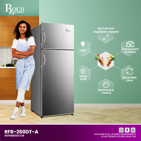 Geleira 260LTR Refrigeradores ROCH 207 Ltrs. (RFR-260DT-A)