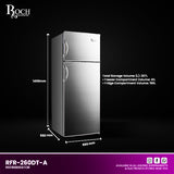 Geleira 260LTR Refrigeradores ROCH 207 Ltrs. (RFR-260DT-A)