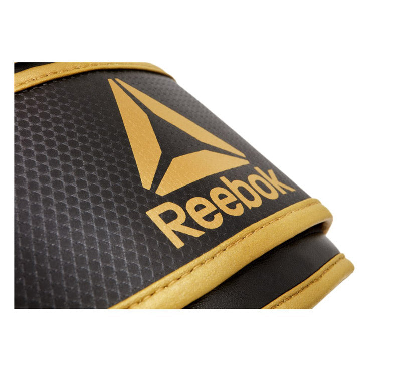 VAREJO 16OZ LUVAS DE BOXE REEBOK GOLD-PRETO 16OZ