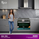 Fogão a gás 5 bocas ROCH 90X60CM (RGC-90C)