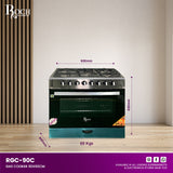 Fogão a gás 5 bocas ROCH 90X60CM (RGC-90C)