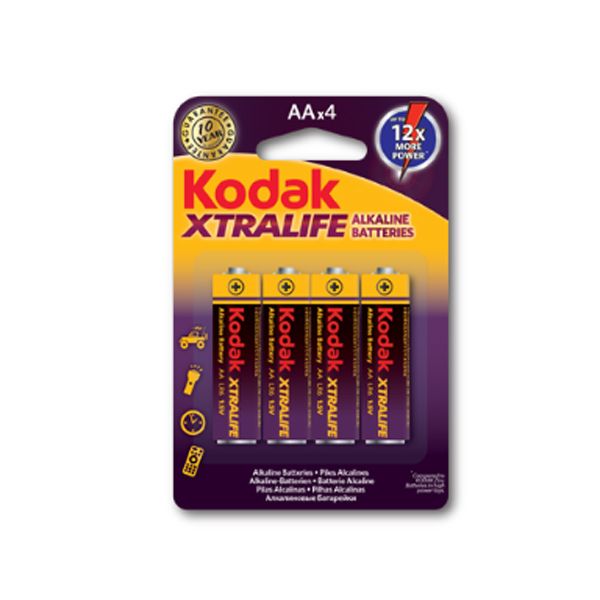 Kodak XTRALIFE alkaline AA battery (4 pack)