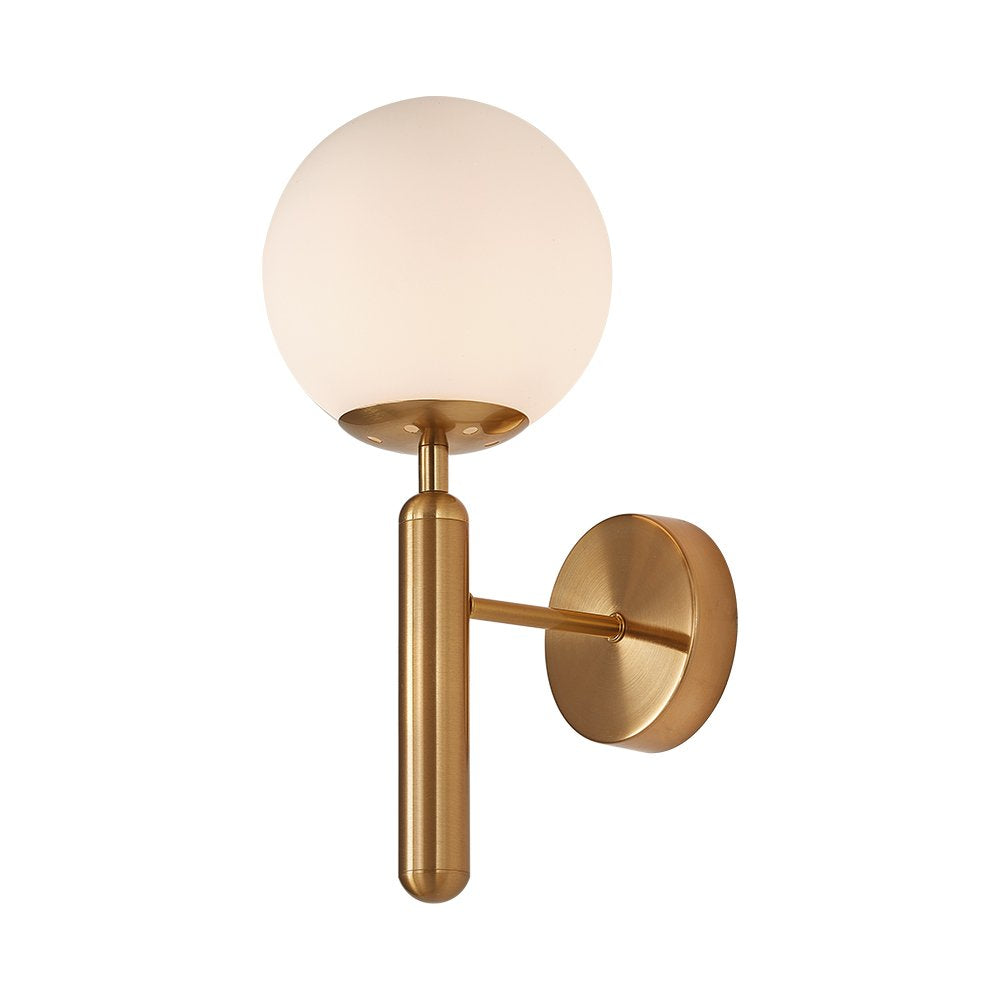 Candeeiro de parede moderno 1 lâmpada G9 BRY-S006W-1H-1xG9-OPL-GLD-WALL LIGHT