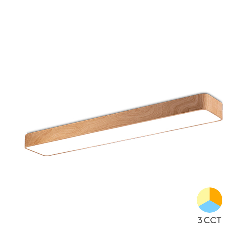 BRAYTRON - BLADE - LN - RCT - WDN - 45W 3 EM 1 - CEILING LIGHT 3 EM 1 (3000K, 4000K, 6500K)