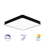 BRAYTRON - BLADE - SS - SQR - BLC - 45WRMT - CEILING LIGHT 3 EM 1 & CONTROLO REMOTO