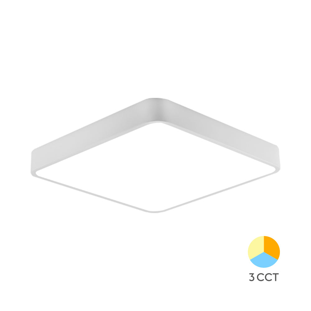 BRAYTRON - BLADE - SS - SQR - WHT - 36W 3 EM 1 - CEILING LIGHT 3 EM 1 (3000K, 4000K, 6500K)